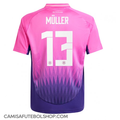 Camisa de time de futebol Alemanha Thomas Muller #13 Replicas 2º Equipamento Europeu 2024 Manga Curta